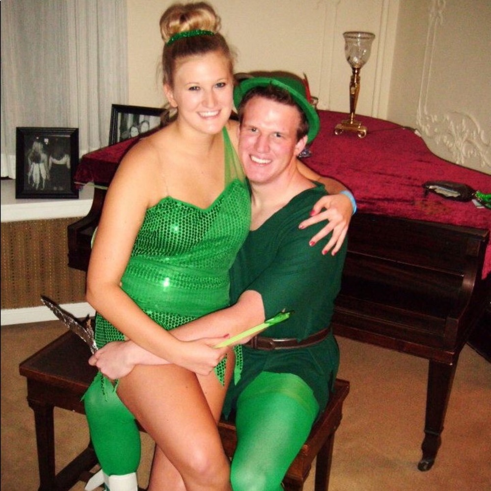 Tinker bell PeterPan couples costume Halloween